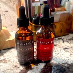Essence-Lux Essential Oils (2 bottles- rose and sandlewood)